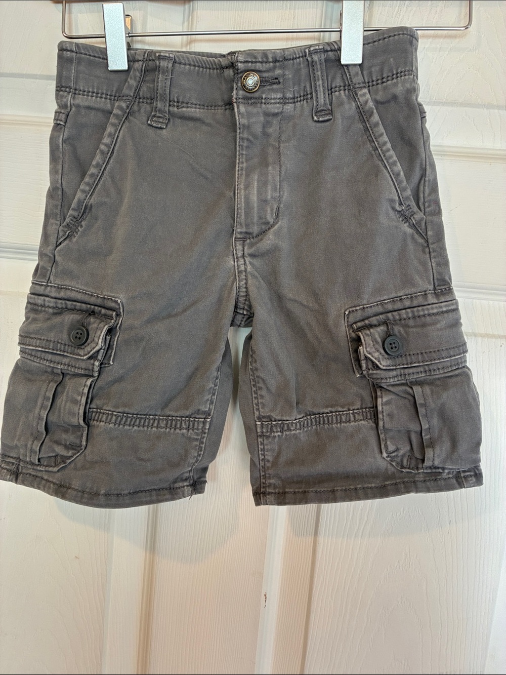 Wrangler Flex Size 6 Regular Cargo Shorts - Gray